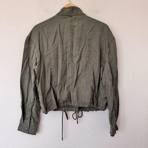 ANN TAYLOR LOFT Blazer Women Size Medium Green Button Up Lightweight Jacket - Picture 7 of 8